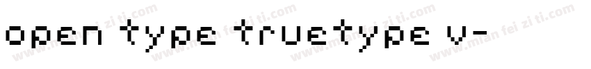 open type truetype v字体转换